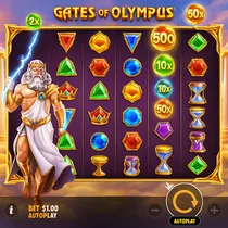 FunBet - Gates of Olympus Slot Game - Multiplier Wins
